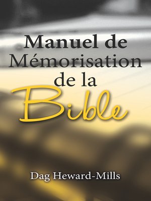 cover image of Manuel de mémorisation de la Bible
